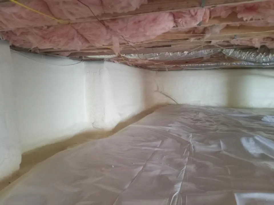 Crawl space encapsulation with closed-cell spray foam for Spray Foam Roofing in Red Bluff